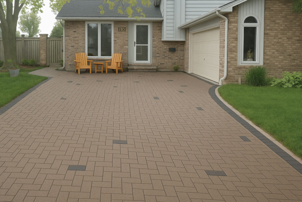 interlocking driveway vs concrete Oakville